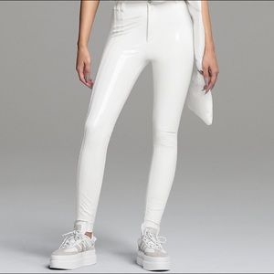 Adidas X Ivy Park Core White Latex Pants